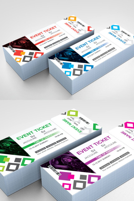 Kit Graphique #97083 Ticket Event Divers Modles Web - Logo template Preview