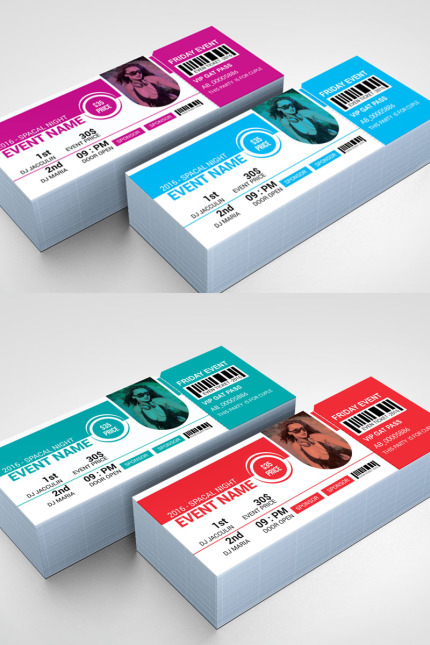 Kit Graphique #97112 Ticket Event Divers Modles Web - Logo template Preview