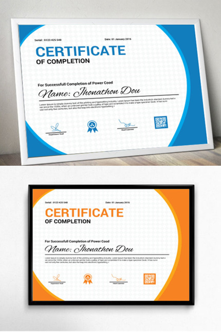 Kit Graphique #97148 Certificate A4 Divers Modles Web - Logo template Preview
