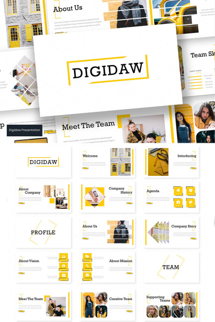 Kit Graphique #97198 Company Creative Divers Modles Web - Logo template Preview