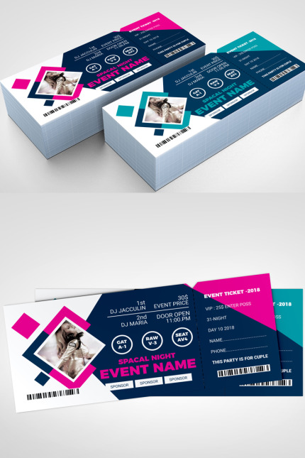 Kit Graphique #97669 Ticket vnement Divers Modles Web - Logo template Preview