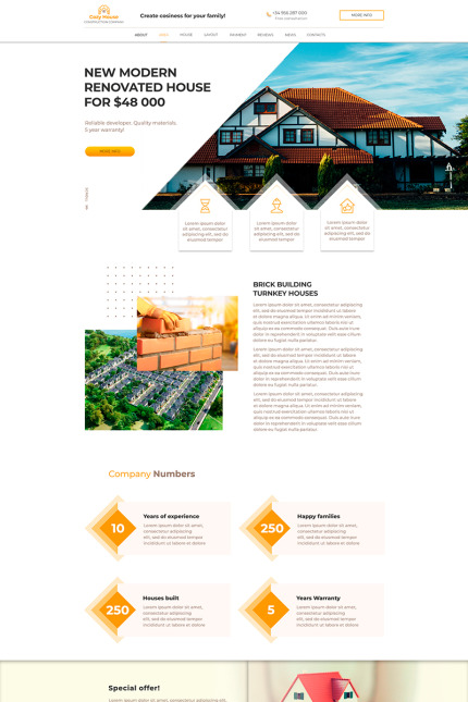 Kit Graphique #97728 Maison Construction Divers Modles Web - Logo template Preview