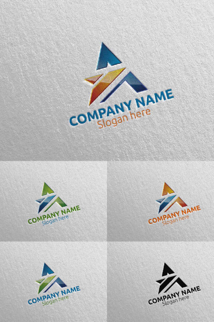 Kit Graphique #97733 Letter A Divers Modles Web - Logo template Preview