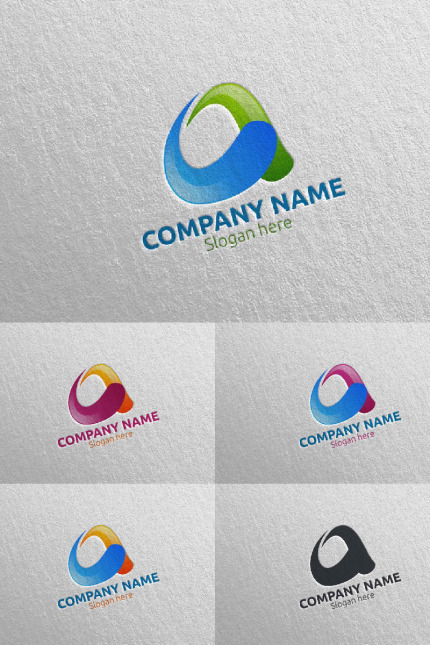 Kit Graphique #97734 Letter A Divers Modles Web - Logo template Preview