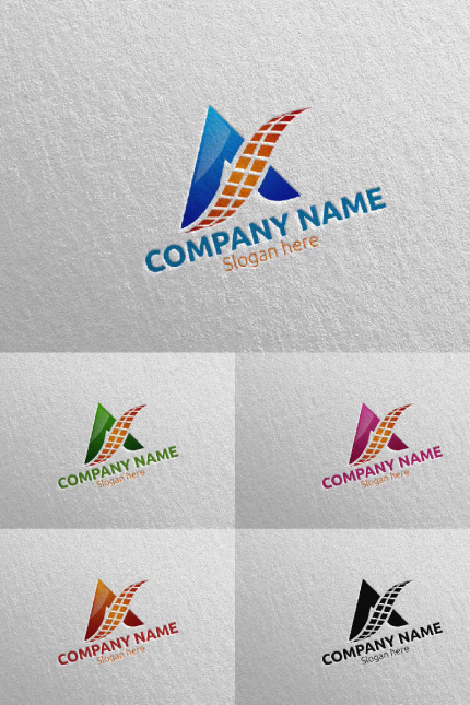 Kit Graphique #97736 Letter A Divers Modles Web - Logo template Preview
