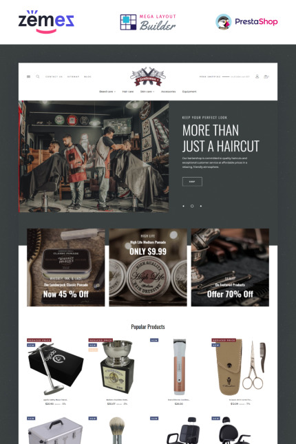 Kit Graphique #97860 Beard Hair Divers Modles Web - Logo template Preview