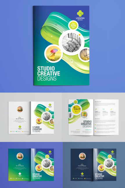 Kit Graphique #97952 Brochure Bi-fold Divers Modles Web - Logo template Preview