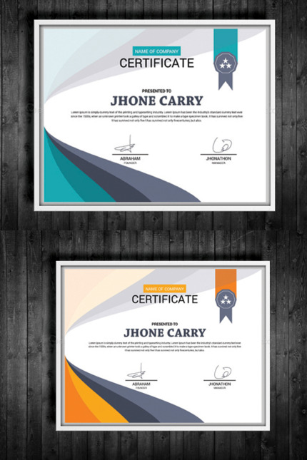 Kit Graphique #97964 Certificate A4 Divers Modles Web - Logo template Preview