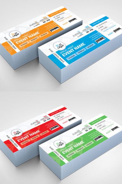 Kit Graphique #98120 Ticket Event Divers Modles Web - Logo template Preview