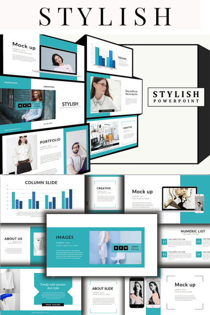 Kit Graphique #98455 Powerpoint Presentation Divers Modles Web - Logo template Preview