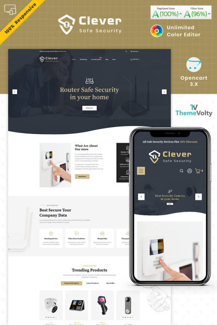Kit Graphique #98484 Clever Security Divers Modles Web - Logo template Preview