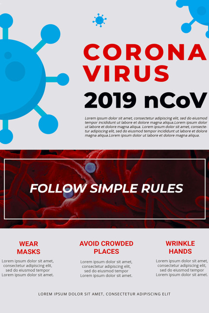 Kit Graphique #98489 Coronavirus Flyer Divers Modles Web - Logo template Preview