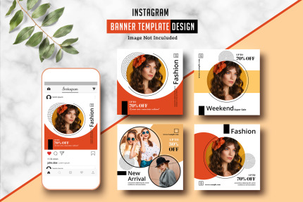 Kit Graphique #98685 Instagram Banner Divers Modles Web - Logo template Preview